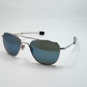Polarized Aviator Sunglasses with Blue Lenses
